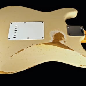 2015 Fender Stratocaster 1956 Custom Shop 56 Strat Heavy Relic Desert Sand image 3