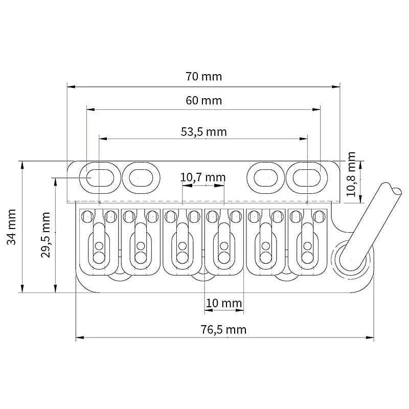 Vega-Trem VT1 Ultra Trem standard (6screws) Glossy Chrome for