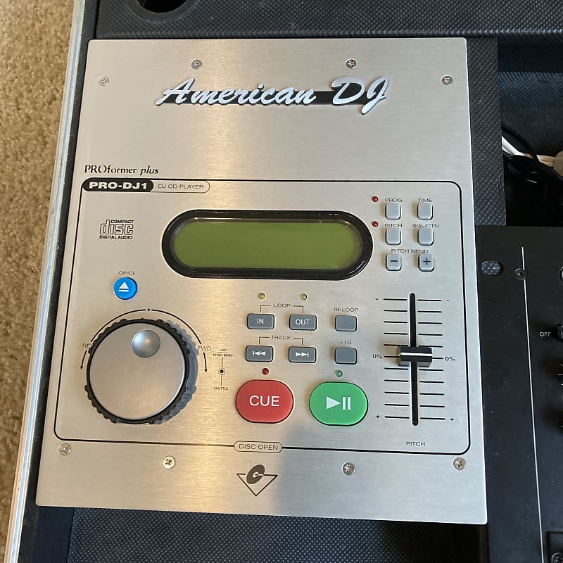 American DJ Pro DJ-1 CD Players, Mixer, and Road Case | Reverb