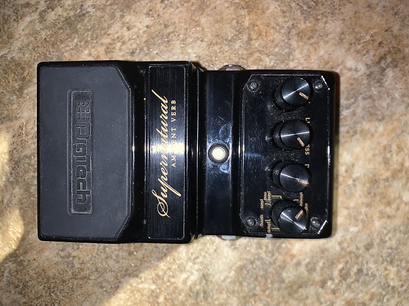 DigiTech Supernatural Stereo Ambient Reverb Pedal W/ Rare Factory Label Printing Mistake image 1