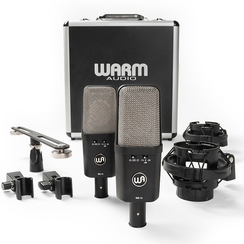 Warm Audio WA-14SP Stereo Pair Large-Diaphragm Transformer-Balanced Condenser Microphones image 1