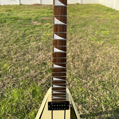 2007 Jackson RR5 randy rhoads flying v ivory black gold guitar made in Japan MIJ (Jacksonville FL) image 9