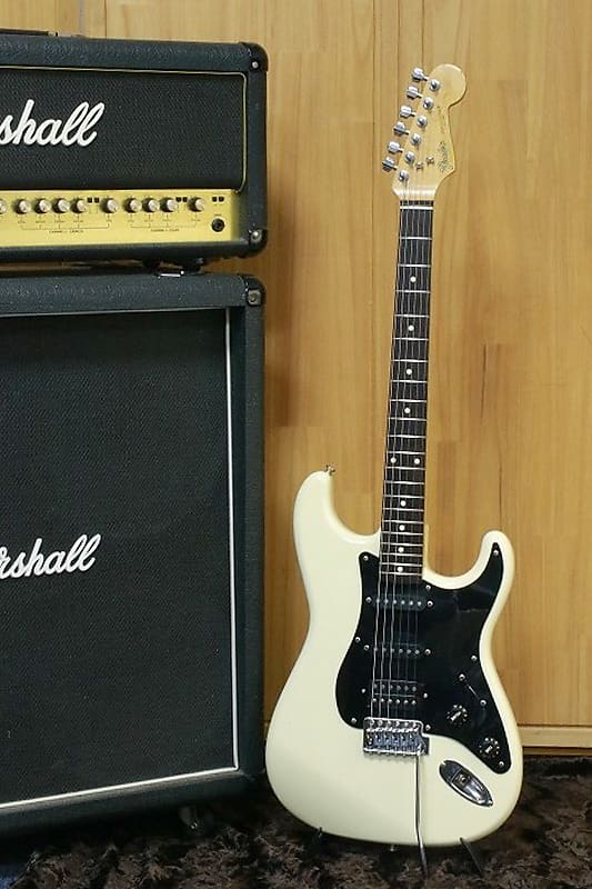 Vintage '80s Fender Japan Boxer series Stratocaster ST-456 white Made in  Japan