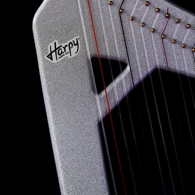 USED - 33 String Athena Harpy - Electric-Acoustic Harp - Silver image 6