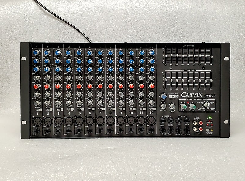 Carvin CX1272 Powered Mixer Stereo Amps Equalizer Reverb