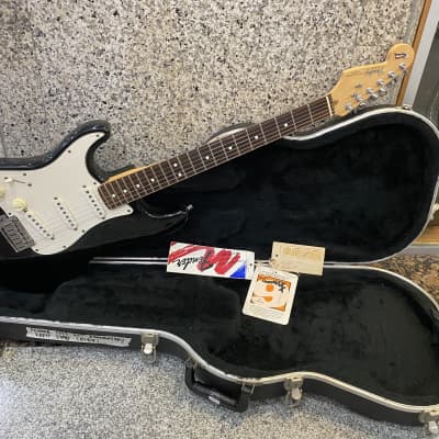 1994 Fender 40th Anniverasy Lefty Stratocaster Electric Guitar Black for sale