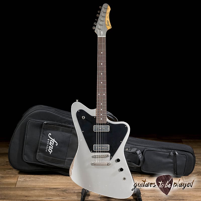 Fano PX6 Oltre Lollar OmniTron & Standard P-90 Guitar w/ Gigbag – Inca Silver image 1