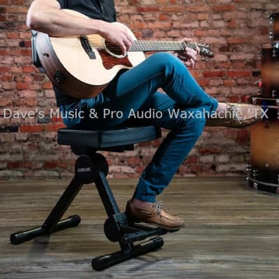QUIK LOK DX749 Deluxe Height Adjustable Musician's Stool w/  Adjustable Backrest & Footrest image 5