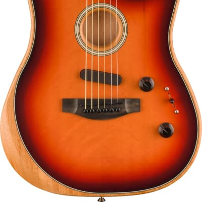 Fender American Acoustasonic Stratocaster Acoustic-electric Guitar - 3-Color Sun image 3