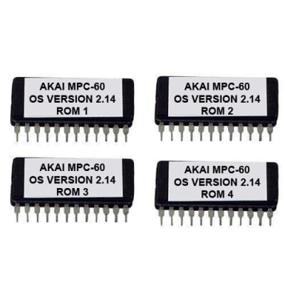 Akai MPC-60 OS 2.14 Operating System Eproms Vintage Sampler MPC60 Eprom Firmware Chip