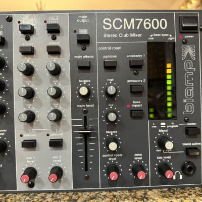 BIAMP SCM7600 STEREO CLUB DJ MIXER SCM 7600 MADE IN USA image 3