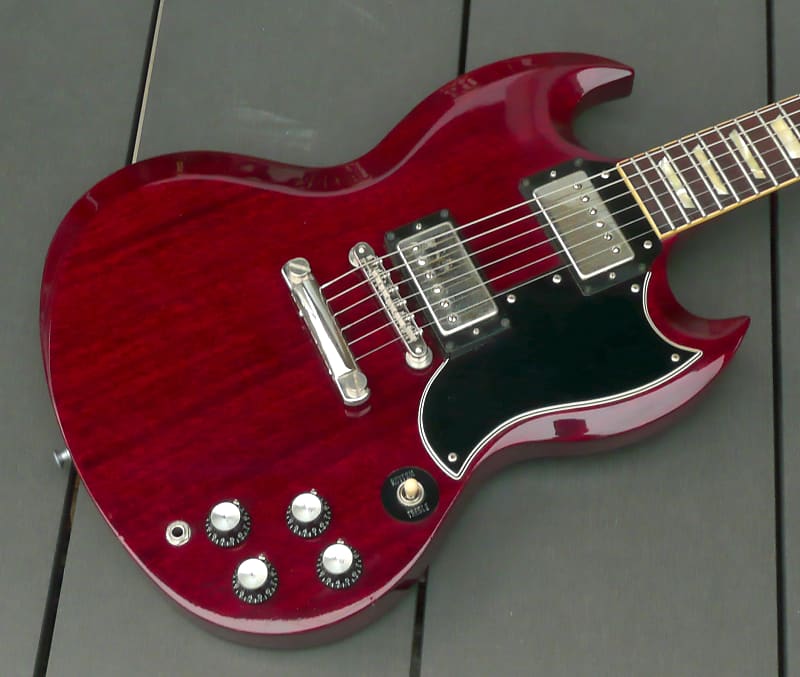 2001 Gibson Gothic Orville SG Electric Gutar Black | Cream