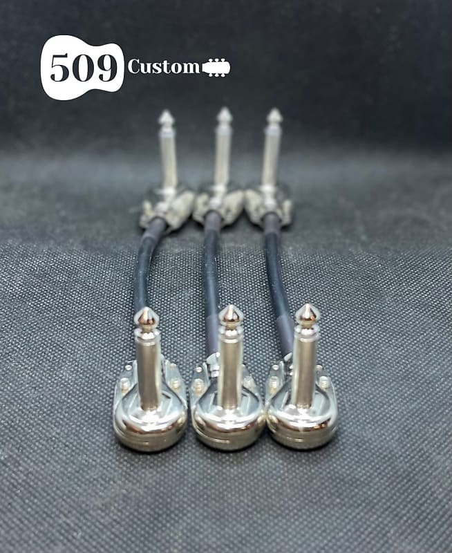 3Pack 4” Mogami 2319 Patch Cables Switchcraft Pancake Plugs Reverb