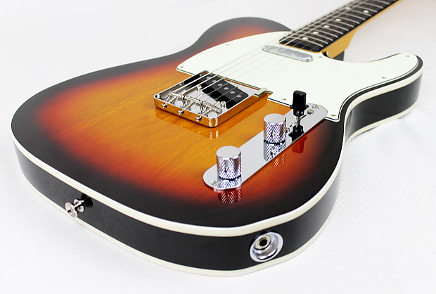 Fender Vintage Japan 62 Bound Edge Telecaster 3 Tone Sunburst | Reverb