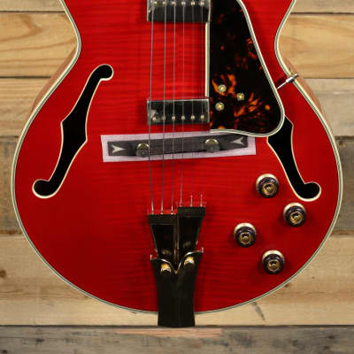 Ibanez George Benson GB10SEFM Hollowbody Electric Guitar Sapphire Red w/ Case image 2