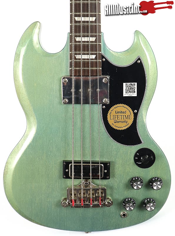 Epiphone Custom Shop EB-3 Worn Iverness Green Electric Bass