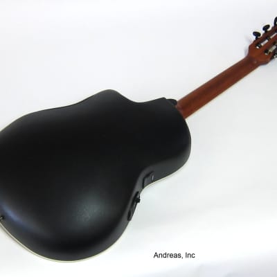 Ovation Celebrity Nylon String Acoustic Electric Classical Guitar - Black image 13