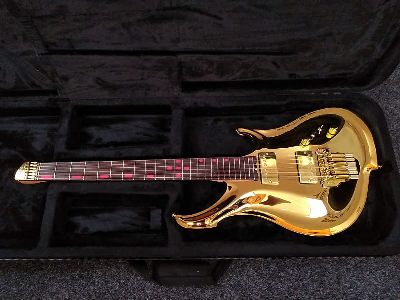 KOLOSS X6 headless Aluminum body electric guitar Gold image 1