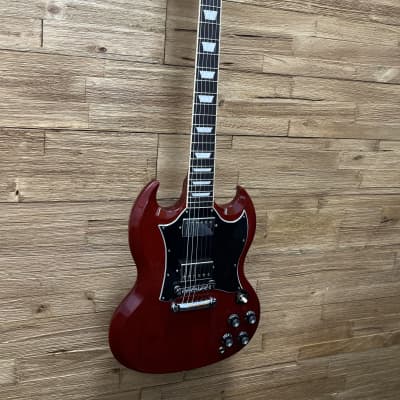 Gibson SG Standard Electric Guitar 2022- Heritage Cherry w/leather soft case Excellent shape! image 2