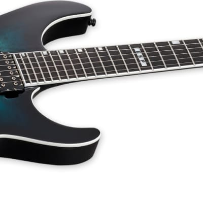 ESP E-II M-II HT Electric Guitar, Mercury Blue Burst w/ Hard Case image 3