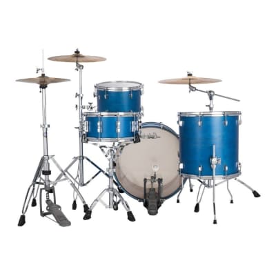 Ludwig Neusonic FAB 3pc Drum Set Satin Royal Blue image 3