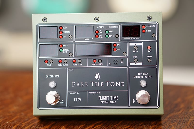 Free The Tone FT-2Y Flight Time Digital Delay | Reverb