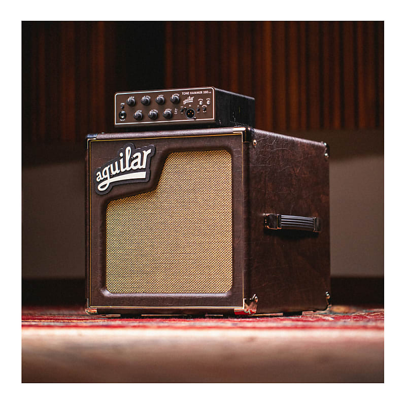 Aguilar Tone Hammer 350 Limited Edition 350W Portable Bass Amplifier Head  with Fully Sweepable Midrange Controls (Chocolate Brown)