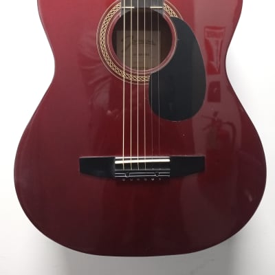 Johnson JG-100 Acoustic Guitar - Metallic Red for sale
