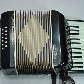 Vintage Italian Made Noble 12 Bass Accordion in Original Case & in Ready to Play Condition  as-is image 5