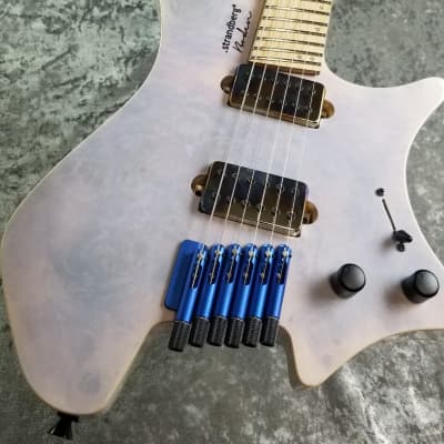 ギター Strandberg J7 Standard Poplar Burl Top Strandberg Boden J6 Standard Poplar Burl【Pale Blue White