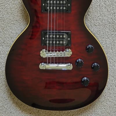 New Zemaitis Z22 Series Z22QQ Quilt Top Electric Guitar, Trans Red Burst, New Gig Bag image 2