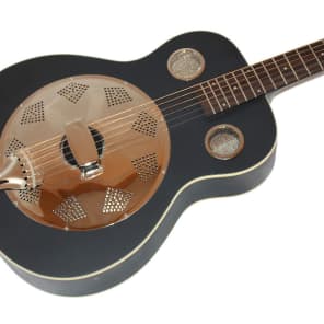 Fender Top Hat Black Resonator Acoustic Guitar image 2