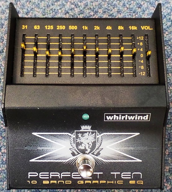 Whirlwind Perfect Ten - 10 Band Graphic EQ Equalizer Pedal