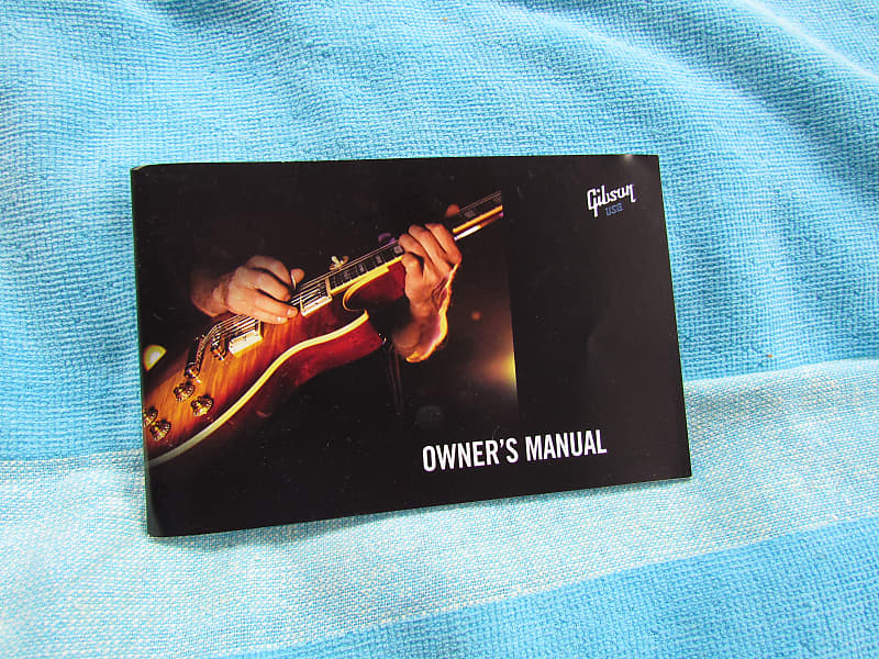 Gibson Les Paul Owners Manual 2012 Gibson Solid Body Guitar Owners Manual Excellent Condition image 1