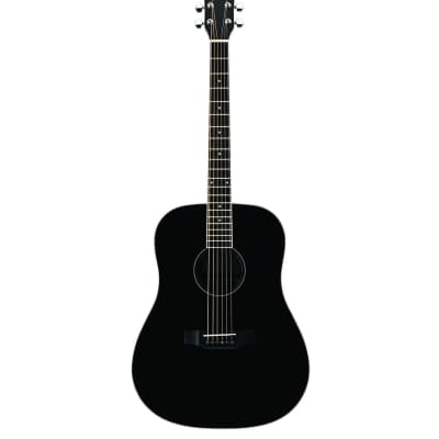 Austin |AA25DSBK | Dreadnought Acoustic | 6 String | Black Finish | Righthand | Dreadnought | Acoustic image 1