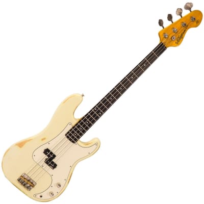 Vintage V4 Bass Icon - Vintage White for sale