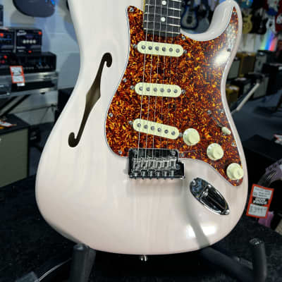 Fender American Professional II Stratocaster Thinline Transparent Shell Pink Rosewood Fingerboard GET PLEK'D! 647 image 4