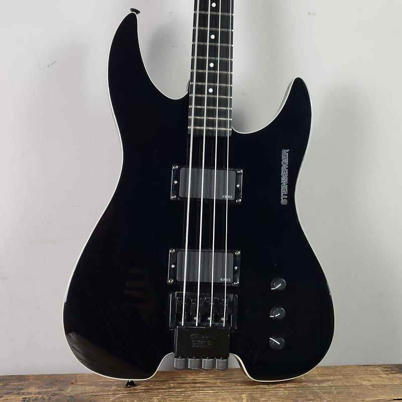 Steinberger Xm-2 Electric Bass Guitar, Black, Double Cutaway