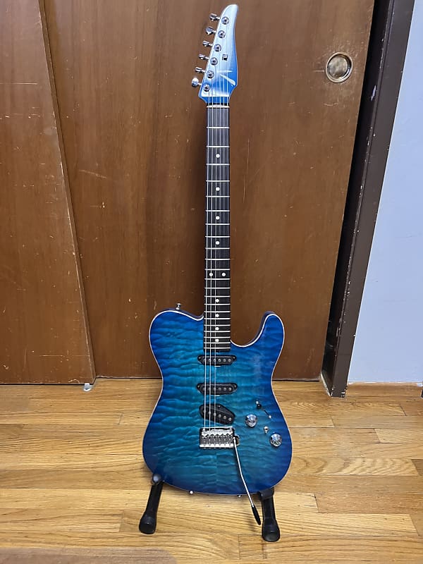 Tom Anderson Drop Top Hollow T 2003 Bora Bora Blue Burst | Reverb