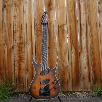 Dean EXILE Select-7 Multiscale Kahler Burl Maple 7-String Electric Guitar w/ Case image 2
