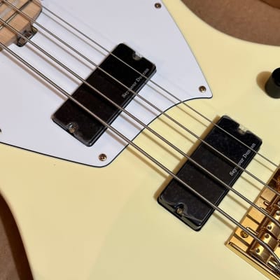 ESP LTD GB-4 4-String Vintage White Electric Bass Guitar image 7