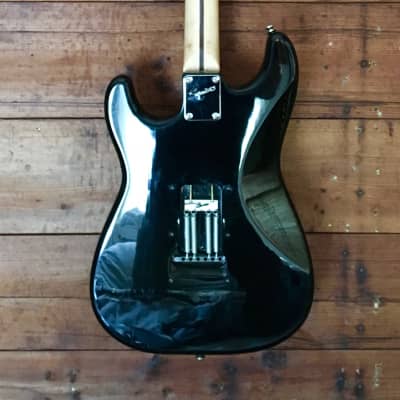 Squier Standard Stratocaster FSR Black w/ Matching Headstock