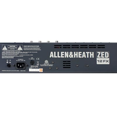 Allen & Heath ZED-12FX 12-Channel Mixer With USB image 3