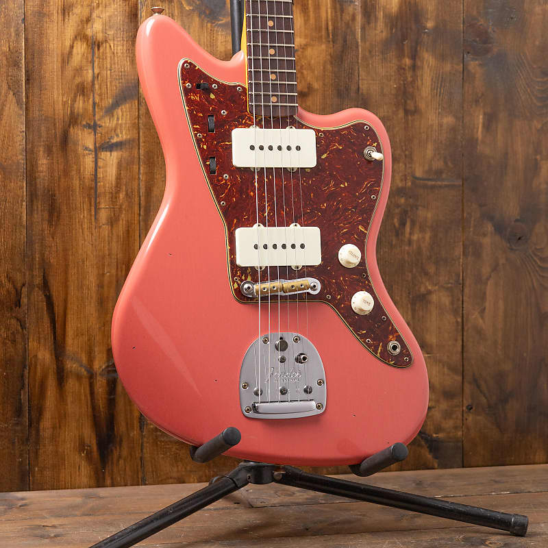 Fender Custom Shop '62 Jazzmaster Journeyman Relic, RW - Super Faded Aged Fiesta Red image 1