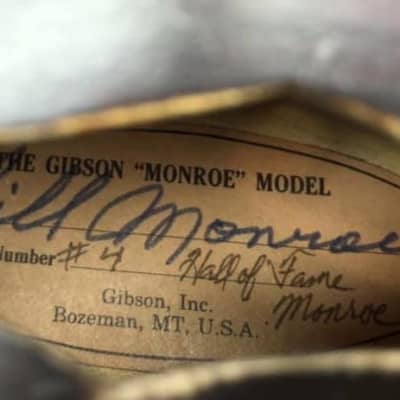 Gibson F5 Hall of Fame Bill Monroe Mandolin image 10