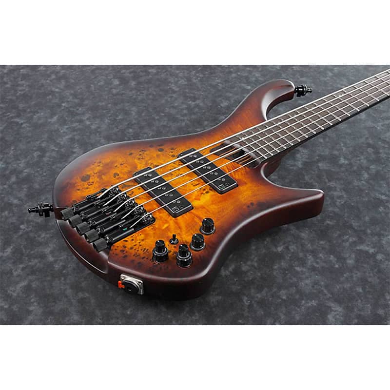 Ibanez EHB1505-DEF Ergonomic Headless 5-String Bass - Dragon Eye Burst Flat