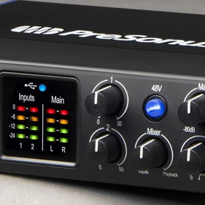 PreSonus Studio 24c 2x2, 192 kHz, USB Audio Interface with Studio One Artist and Ableton Live Lite DAW Recording Software image 11