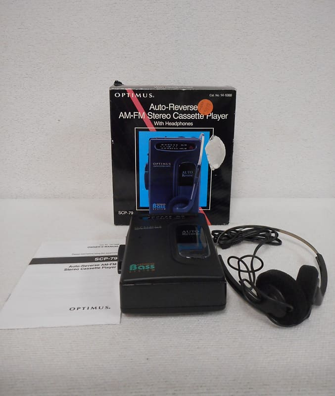 RadioShack Optimus SCP-88 Stereo Stereo Cassette Player 3 Band