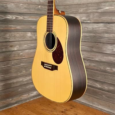 Vantage VD-500S All Solid Dreadnaught Acoustic Guitar Natural Satin (4808-SR) image 3