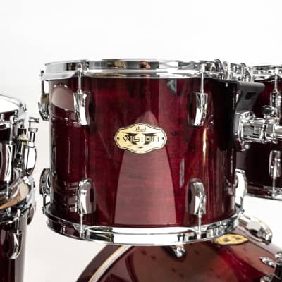 Pearl Vision SST Maple 12/13/16/18/22/14 Red Lacquer Drum Set image 13